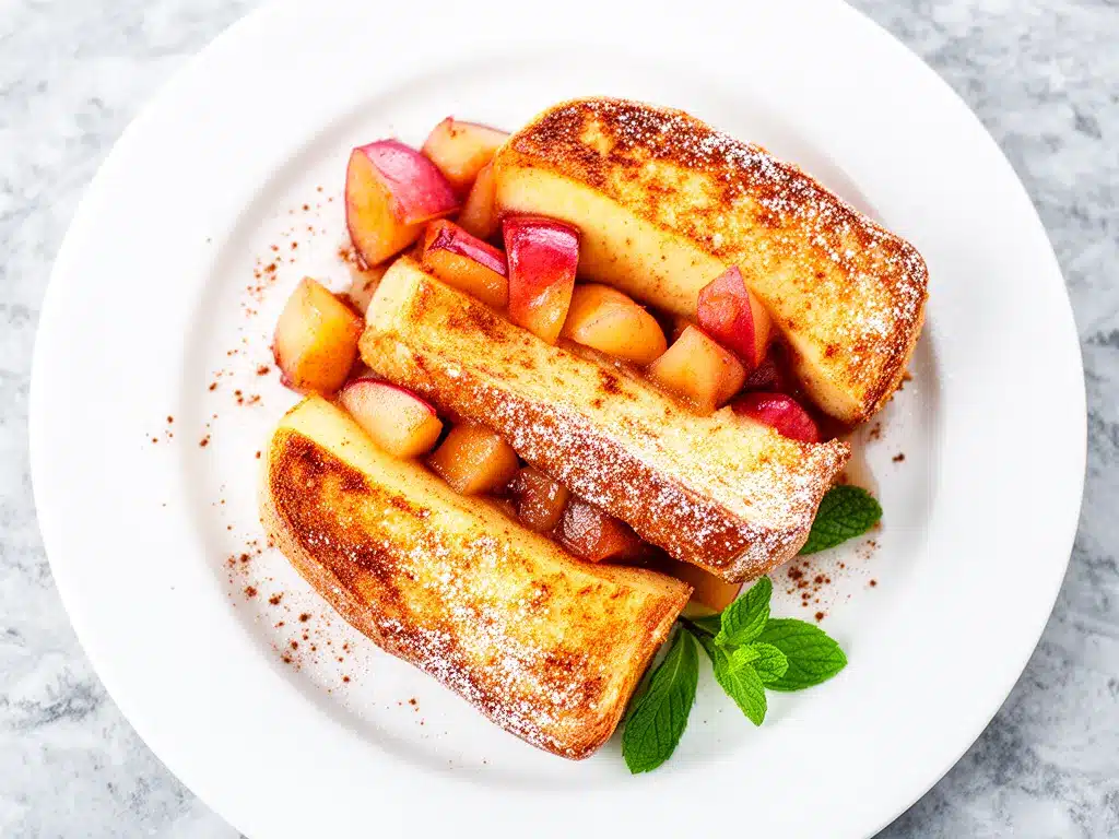 Baked Apple Cinnamon French Toast: 5-Ingredient Easy Recipe 4 baked apple cinnamon french toast preparation steps
