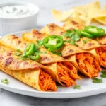Baked Buffalo Chicken Taquitos - featured image