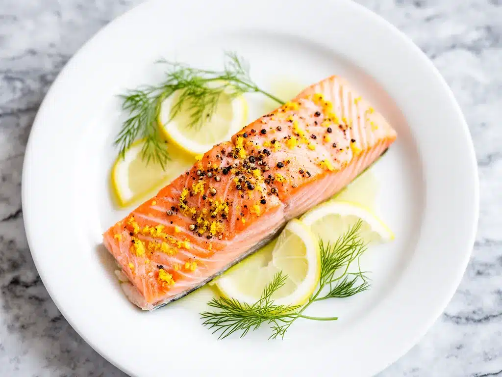 Baked Lemon Pepper Salmon Recipe Easy 5-Ingredient Dinner for Busy Weeknights 4 baked lemon pepper salmon preparation steps