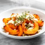 brown butter honey roasted squash - featured image