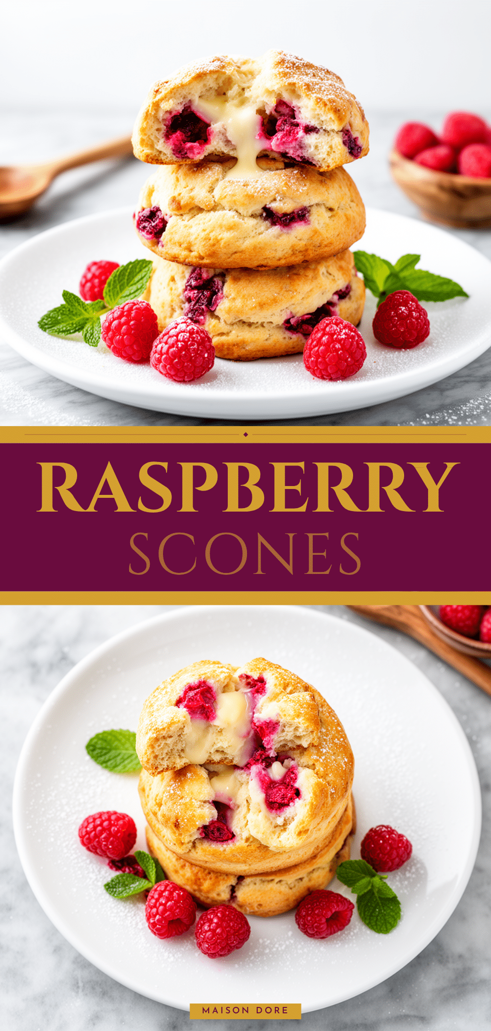 Buttery Raspberry White Chocolate Scones: 5 Easy Weekend Bakes 5 Buttery Raspberry White Chocolate Scones recipe