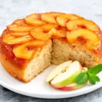 caramel apple upside-down cake - featured image