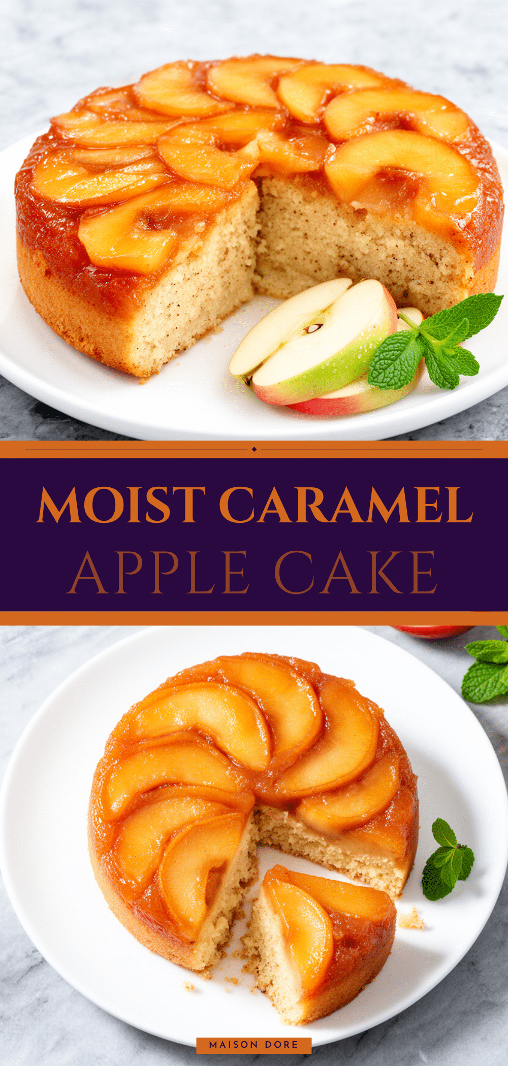 Caramel Apple Upside-Down Cake Easy Recipe with Simple Ingredients to Make Again and Again 5 caramel apple upside-down cake recipe