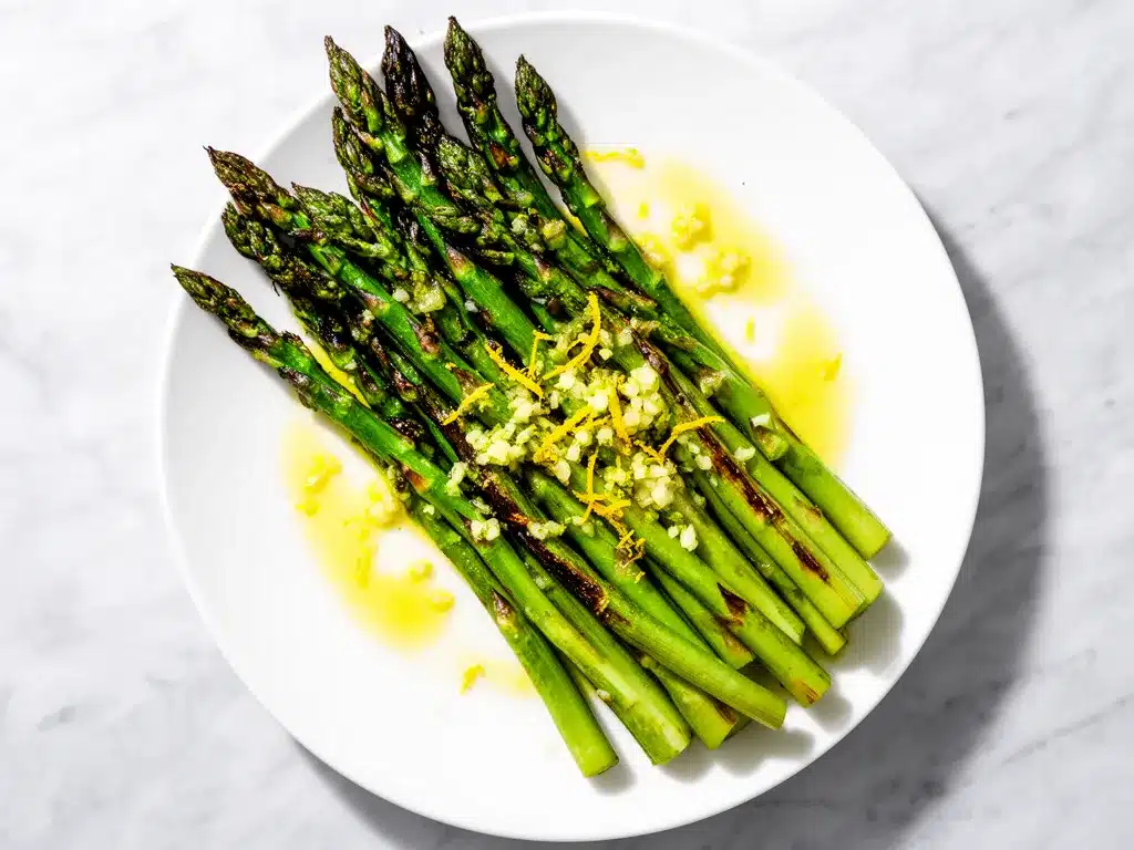 Charred Lemon Garlic Asparagus: 5-Minute Easy Side 4 charred lemon garlic asparagus preparation steps