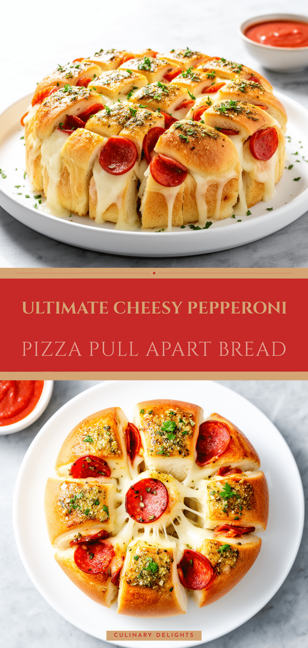 Cheesy Pepperoni Pizza Pull-Apart Bread: Easy 3-Ingredient Recipe 5 cheesy pepperoni pizza pull-apart bread recipe