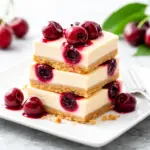 cherry cheesecake bars recipe - featured image