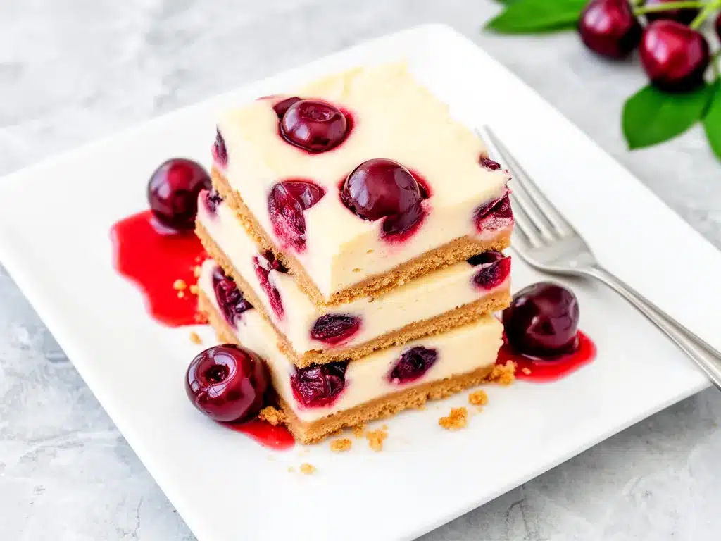 Cherry Cheesecake Bars Recipe Easy 5-Ingredient Bars to Make on Repeat 4 cherry cheesecake bars recipe preparation steps