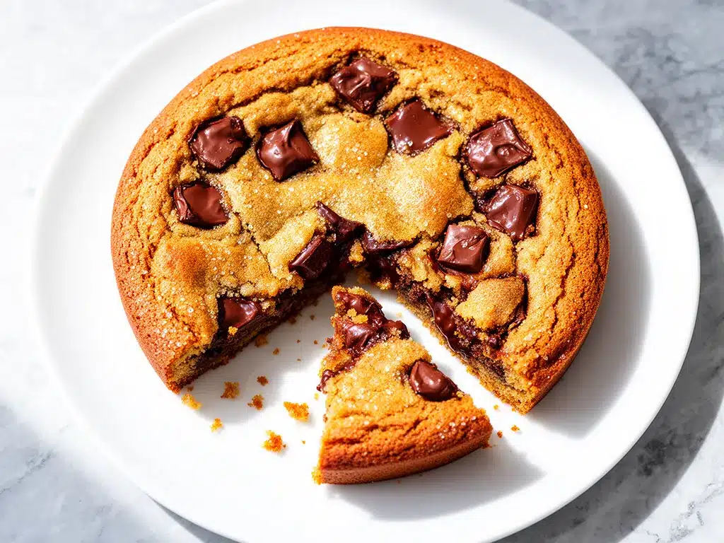 Chewy Brown Butter Chocolate Chunk Skillet Cookie Recipe with Simple Ingredients 4 chewy brown butter chocolate chunk skillet cookie preparation steps