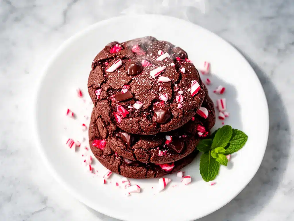 Chewy Chocolate Peppermint Cookies Easy Recipe with Simple Ingredients for Family 4 chewy chocolate peppermint cookies preparation steps