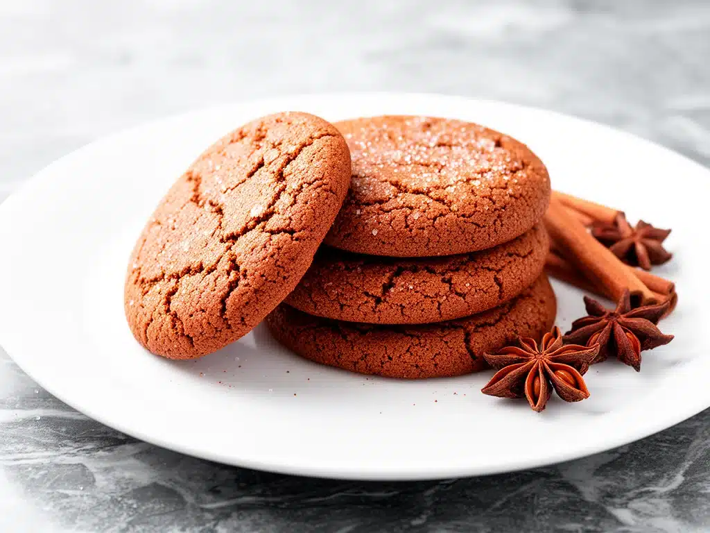 chewy gingerbread cookies recipe - featured image