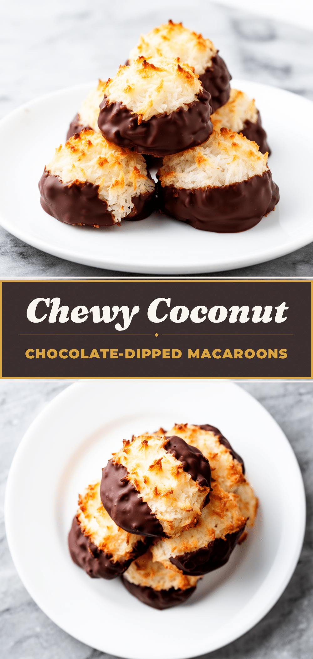 Chocolate-Dipped Coconut Macaroons Easy Recipe with Simple Ingredients to Make on Repeat 5 chocolate-dipped coconut macaroons recipe