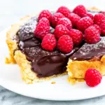 Chocolate Raspberry Truffle Tart - featured image