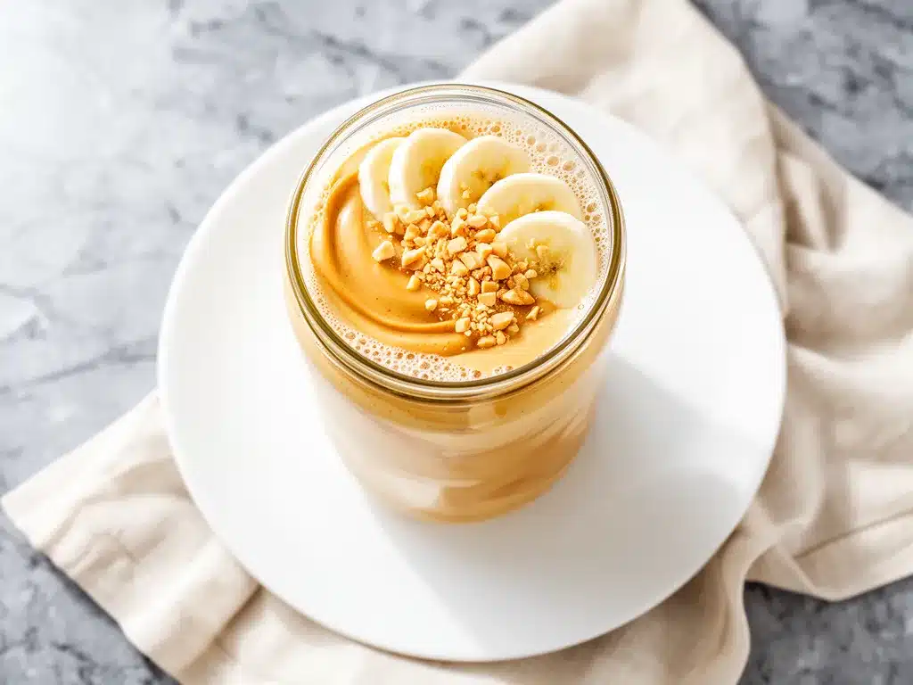 Creamy Banana Peanut Butter Smoothie Recipe 3 Easy Ingredients to Make on Repeat 4 creamy banana peanut butter smoothie preparation steps