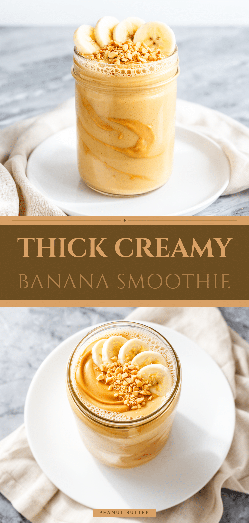 Creamy Banana Peanut Butter Smoothie Recipe 3 Easy Ingredients to Make on Repeat 5 creamy banana peanut butter smoothie recipe