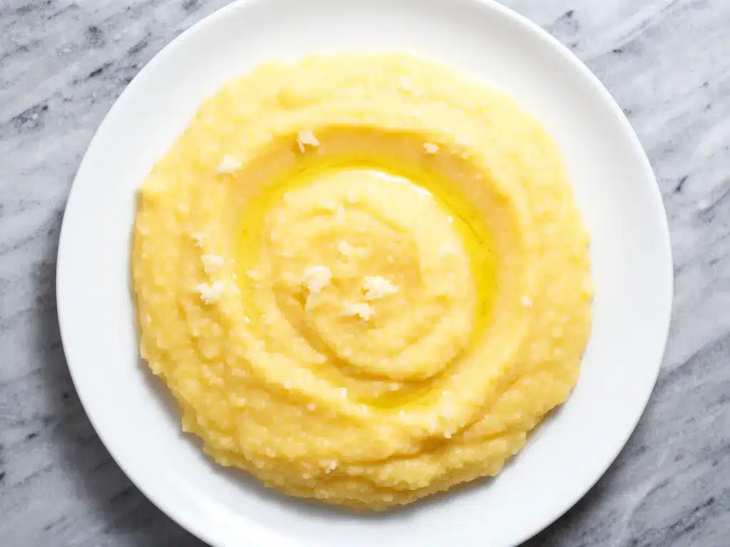 Creamy Cheesy Polenta: 5-Ingredient Easy Recipe 4 creamy cheesy polenta preparation steps