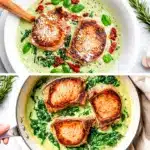 creamy garlic tuscan pork chops - featured image