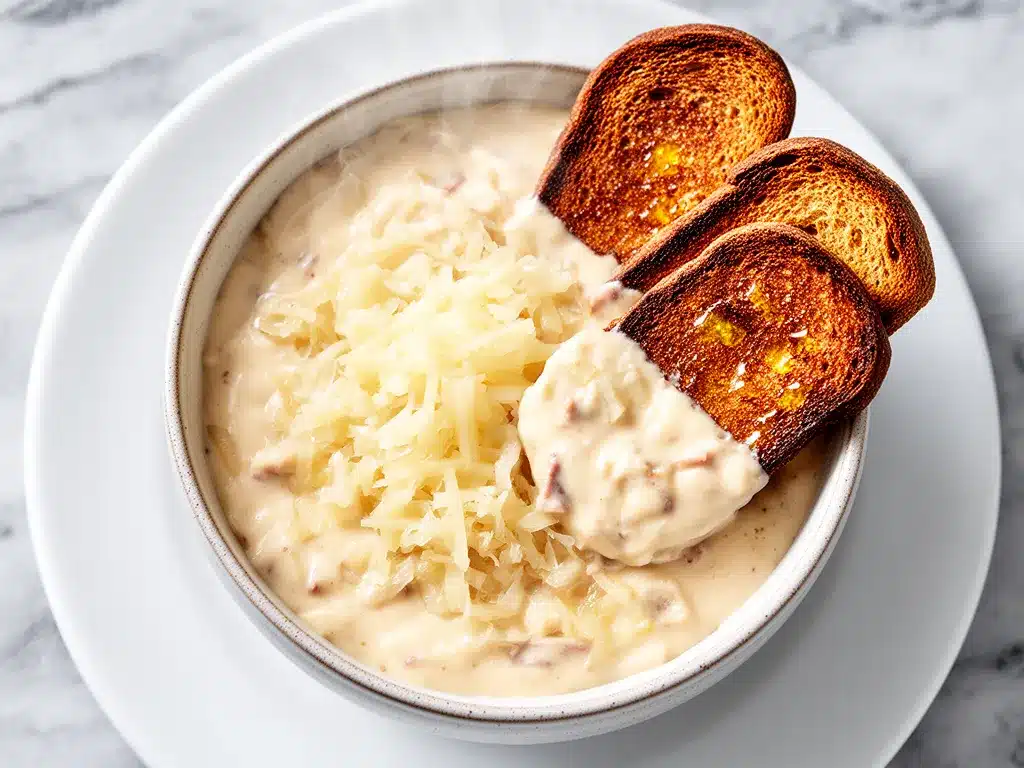 Creamy Hot Reuben Dip: 10-Minute Game Day Snack 4 creamy hot Reuben dip preparation steps