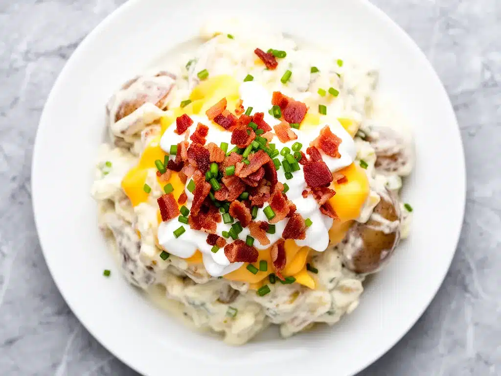 Creamy Loaded Baked Potato Salad: Best Side Dish 4 creamy loaded baked potato salad preparation steps