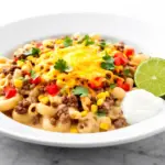 creamy one pot taco pasta - featured image