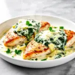 creamy spinach artichoke chicken - featured image
