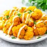 crispy air fryer cauliflower bites - featured image
