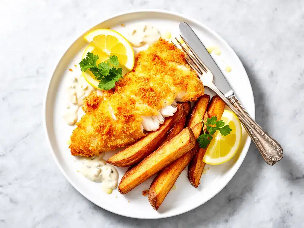Crispy Air Fryer Fish and Chips: Easy 20-Min Dinner 4 crispy air fryer fish and chips preparation steps