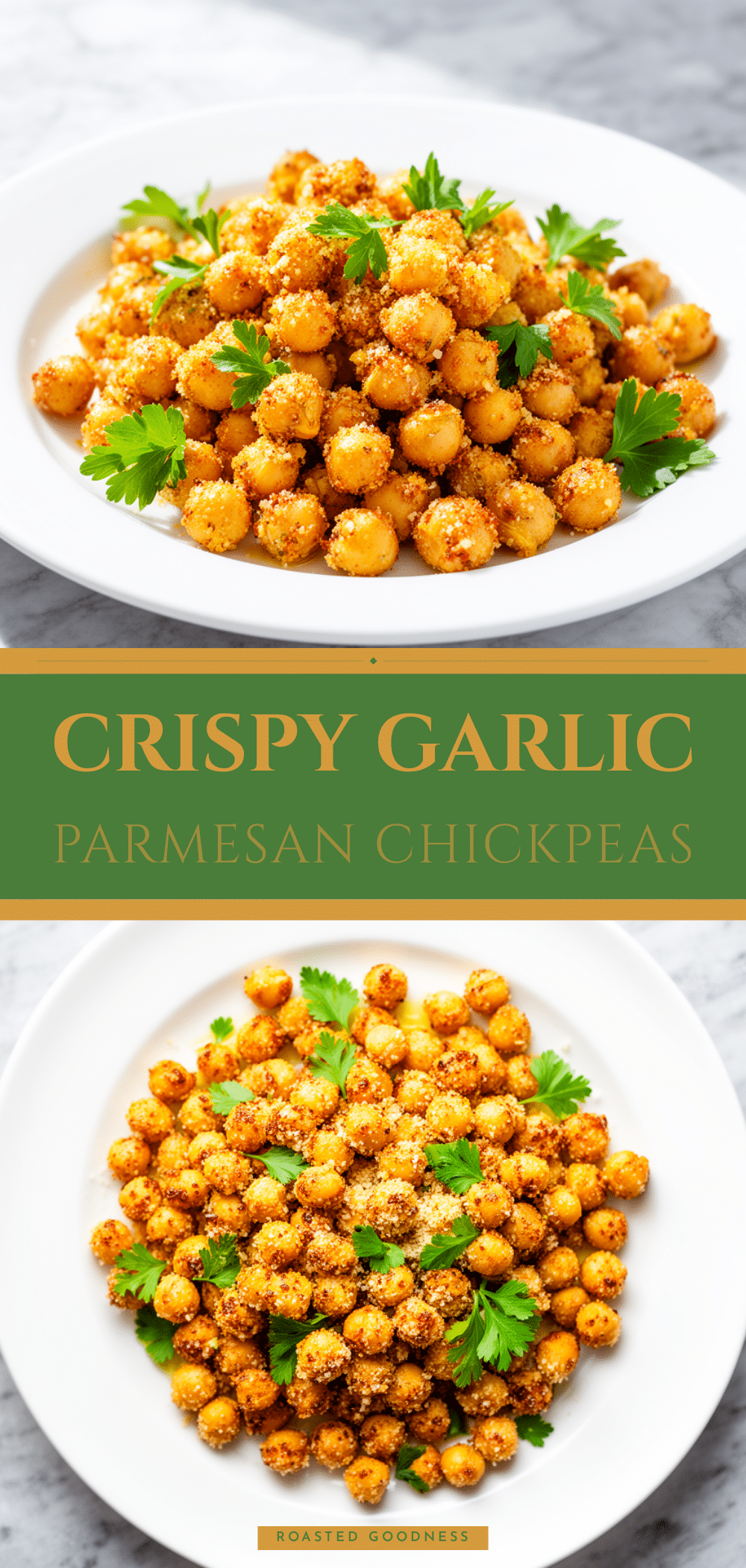 Crispy Baked Parmesan Garlic Chickpeas Recipe Easy Healthy Snack 5 crispy baked Parmesan garlic chickpeas recipe