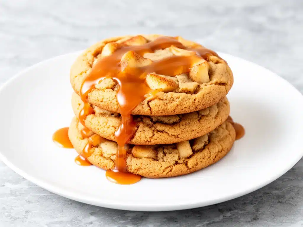 Fall Apple Cider Caramel Cookies - featured image