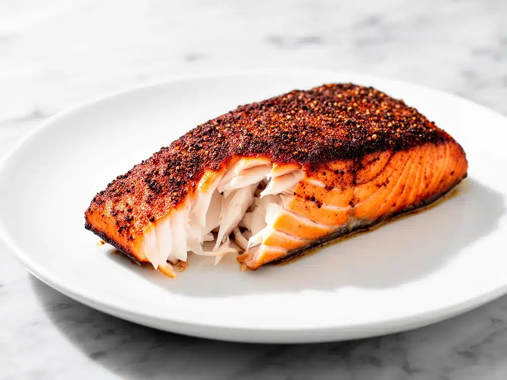 Flaky Blackened Cajun Salmon - featured image