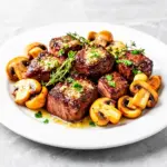 garlic butter steak tips - featured image