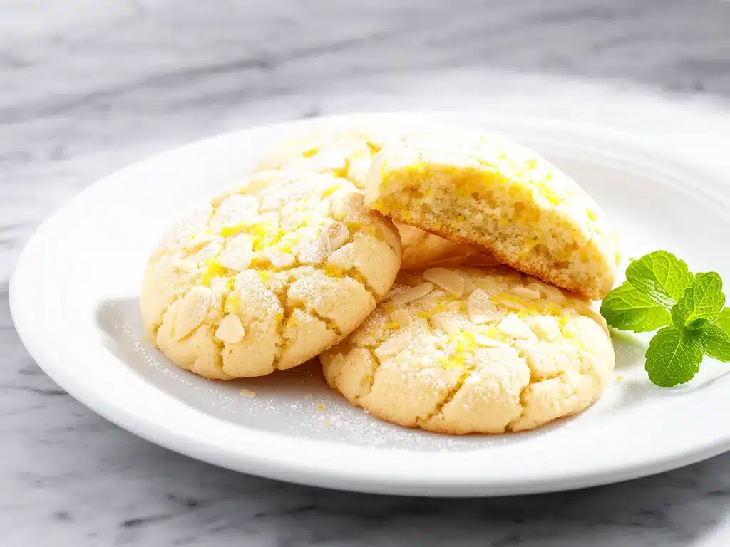 gluten-free almond flour lemon cookies - featured image