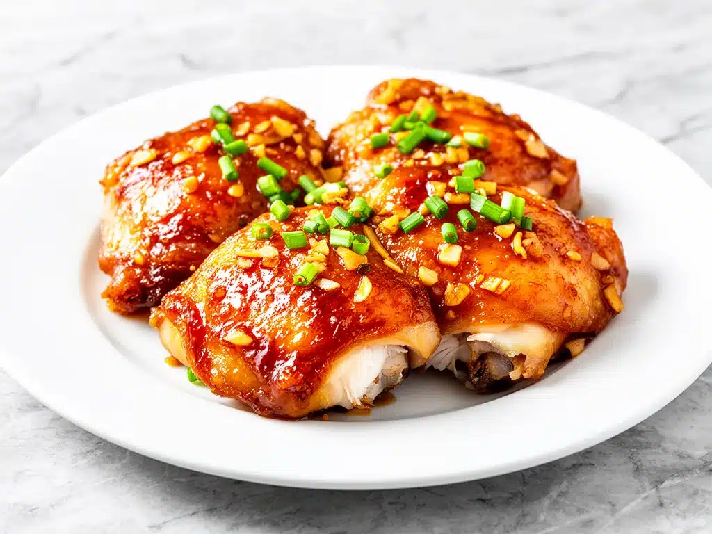 honey garlic chicken thighs - featured image