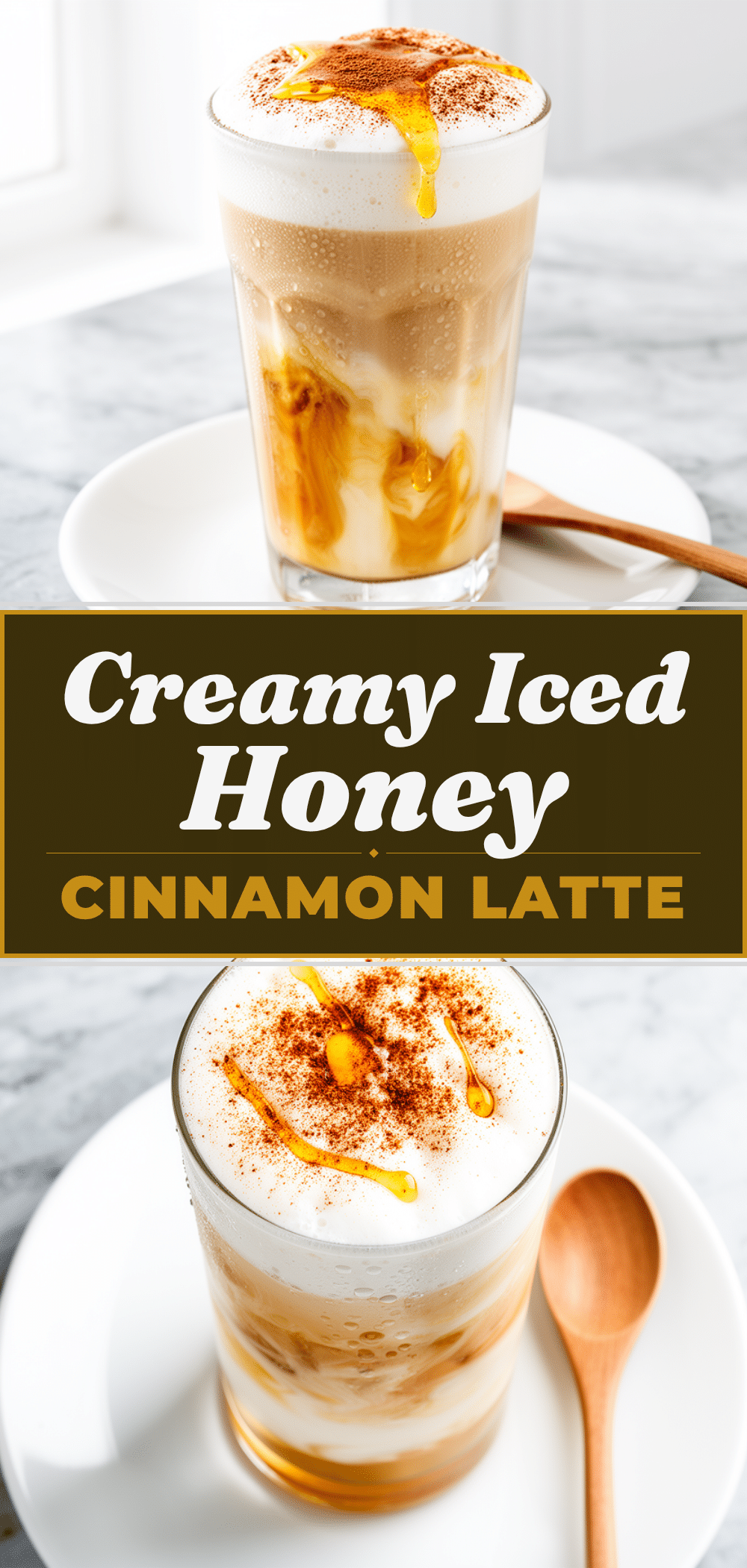 Iced Honey Cinnamon Almond Milk Latte Recipe Easy 5-Ingredient Drink 5 iced honey cinnamon almond milk latte recipe