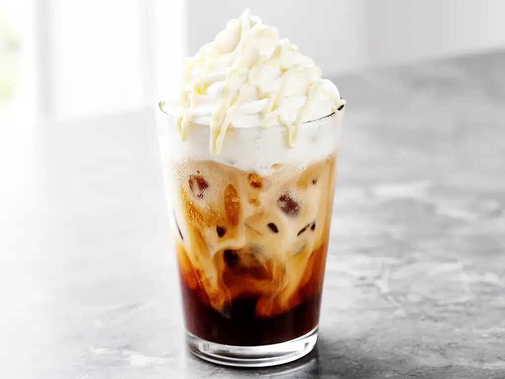 iced white chocolate mocha recipe - featured image