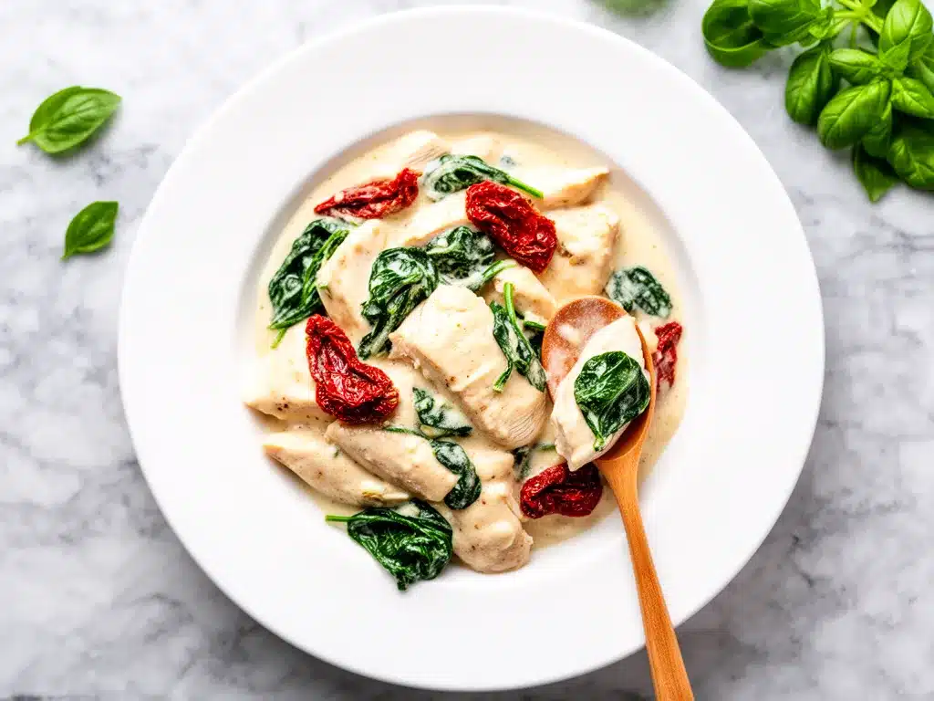 Instant Pot Creamy Tuscan Chicken: 20-Minute Healthy Dinner 4 Instant Pot Creamy Tuscan Chicken preparation steps