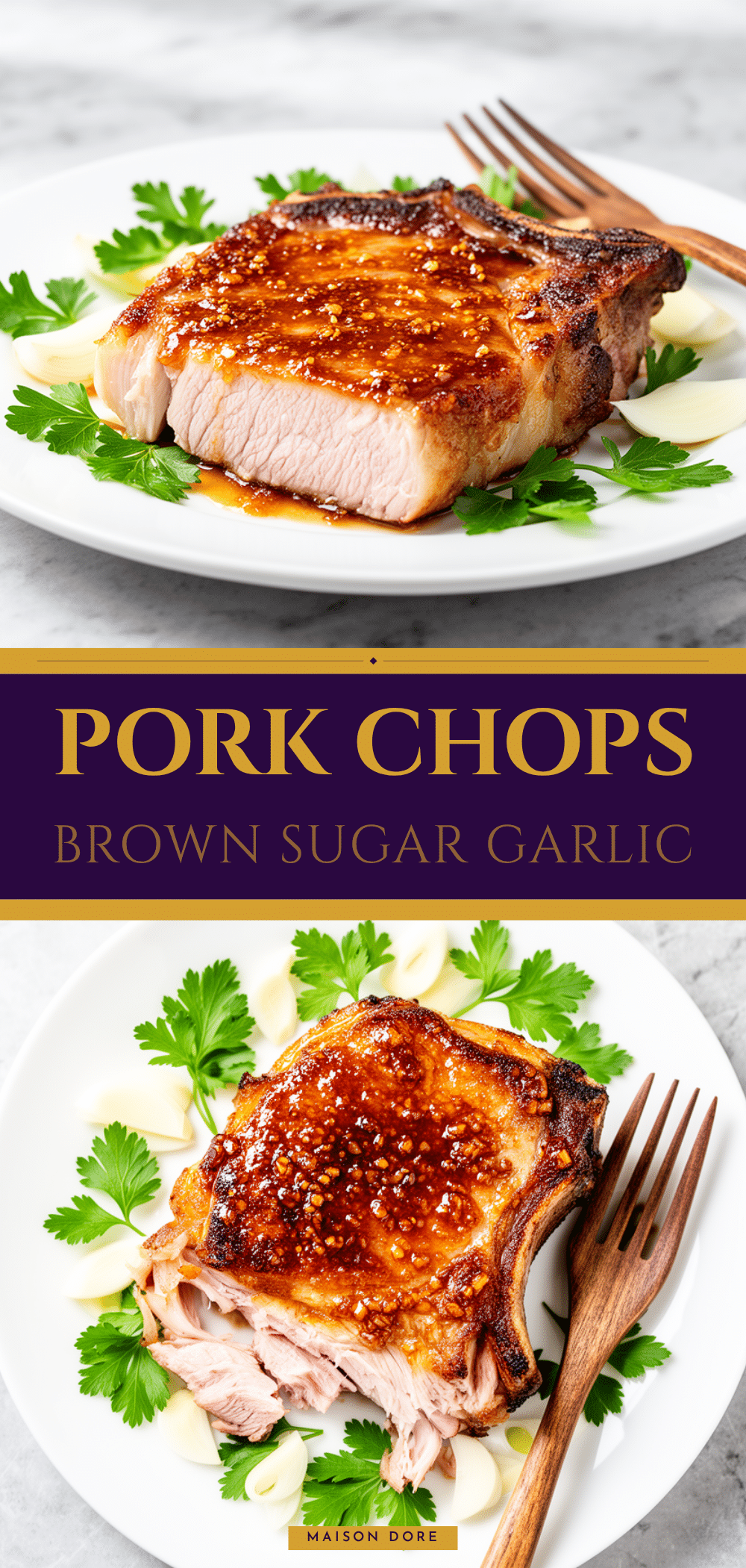 Juicy Brown Sugar Garlic Pork Chops: 5-Ingredient Easy Dinner 5 Juicy Brown Sugar Garlic Pork Chops recipe