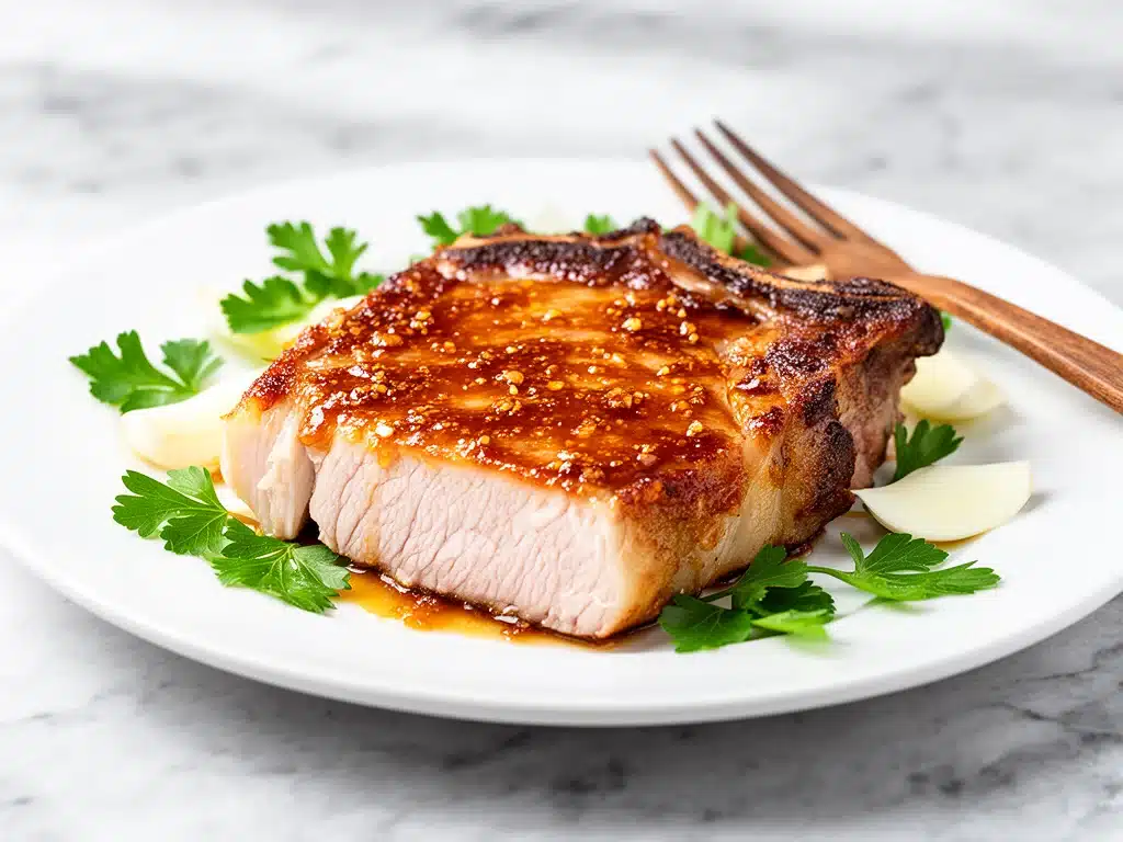 Juicy Brown Sugar Garlic Pork Chops - featured image