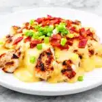keto cheesy bacon chicken - featured image