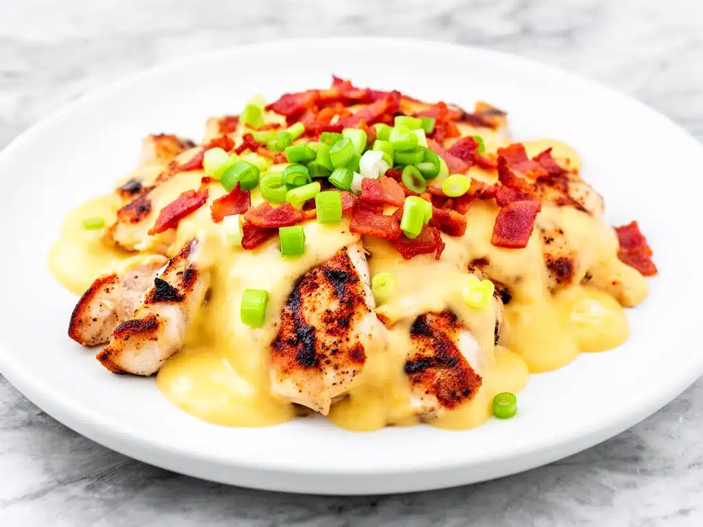 keto cheesy bacon chicken - featured image