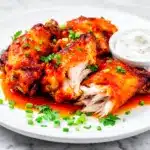 keto crispy air fryer chicken wings - featured image