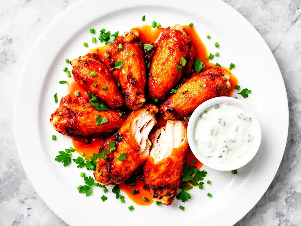 Keto Crispy Air Fryer Chicken Wings Buffalo Sauce Easy Recipe 4 keto crispy air fryer chicken wings preparation steps