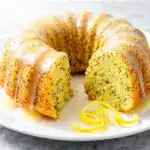 lemon poppy seed bundt cake - featured image