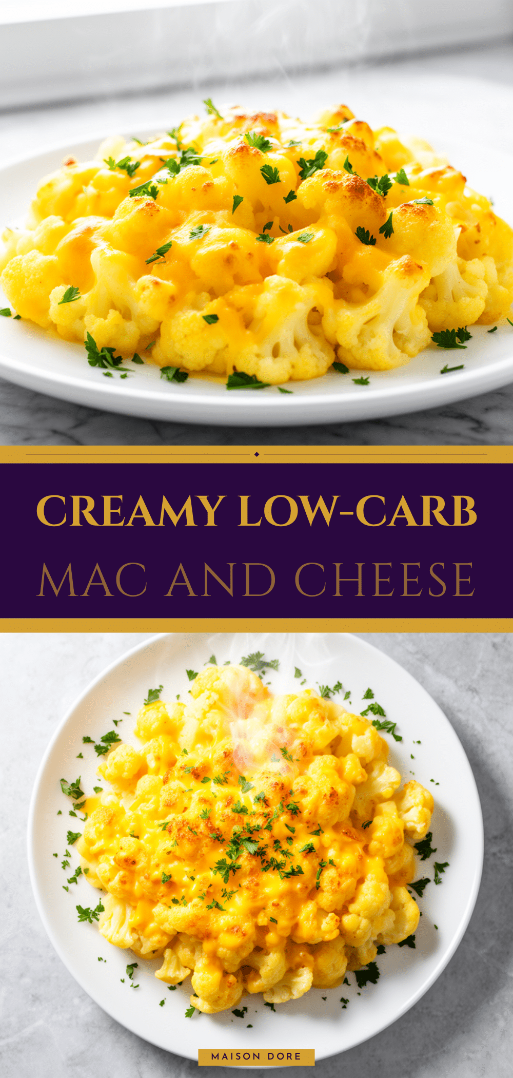 Low-Carb Cauliflower Mac and Cheese Recipe Easy Sharp Cheddar Dinner 5 low-carb cauliflower mac and cheese recipe