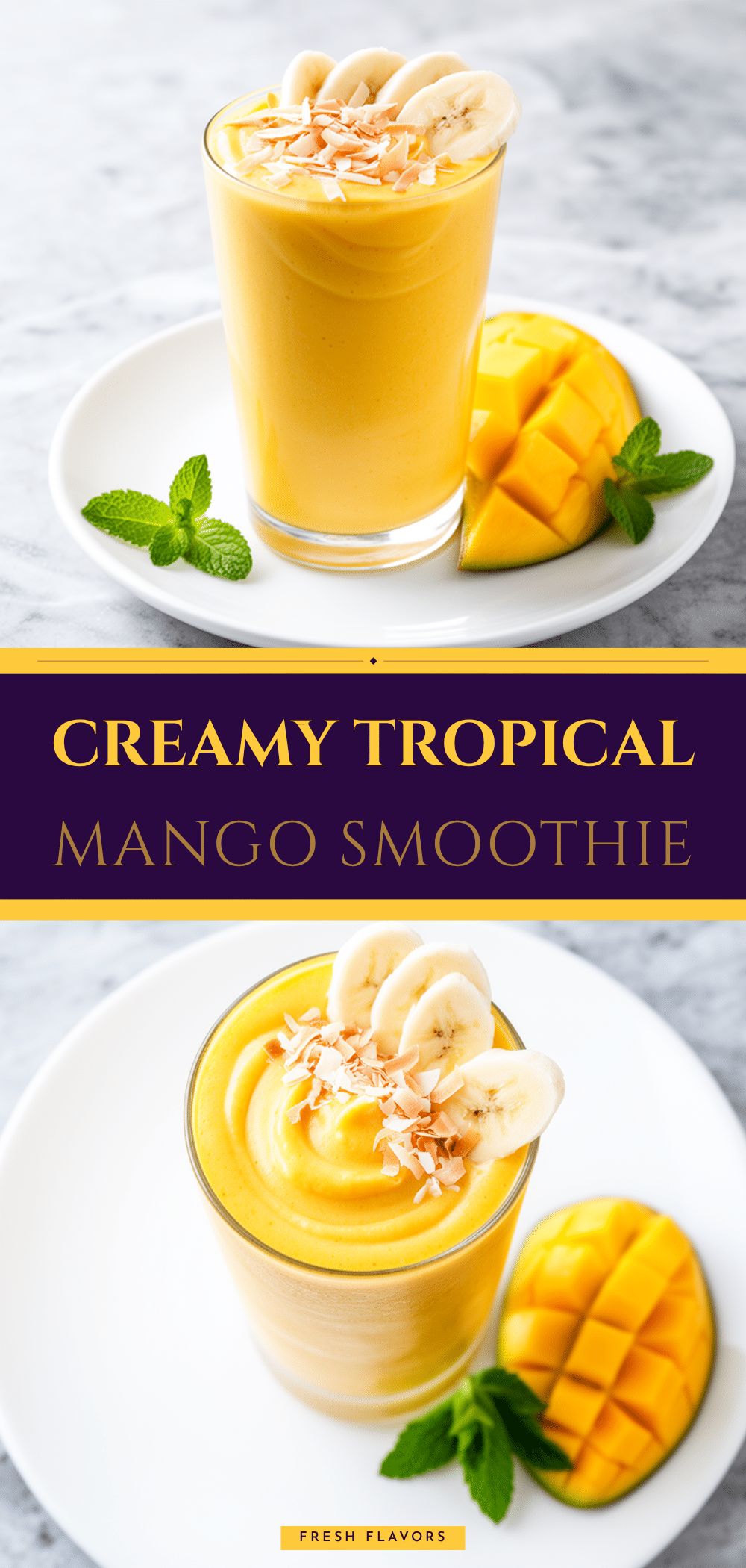Mango Banana Coconut Smoothie Recipe Easy Homemade Tropical Drink to Make on Repeat 5 mango banana coconut smoothie recipe