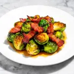 maple bacon brussels sprouts - featured image