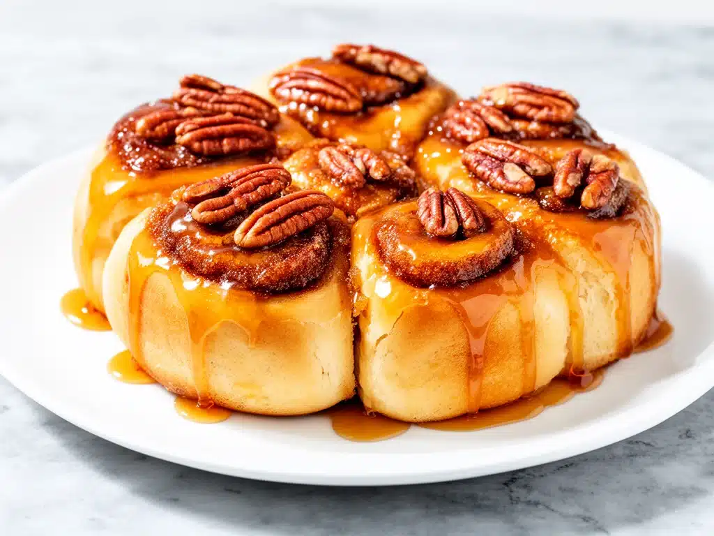 maple pecan sticky buns - featured image