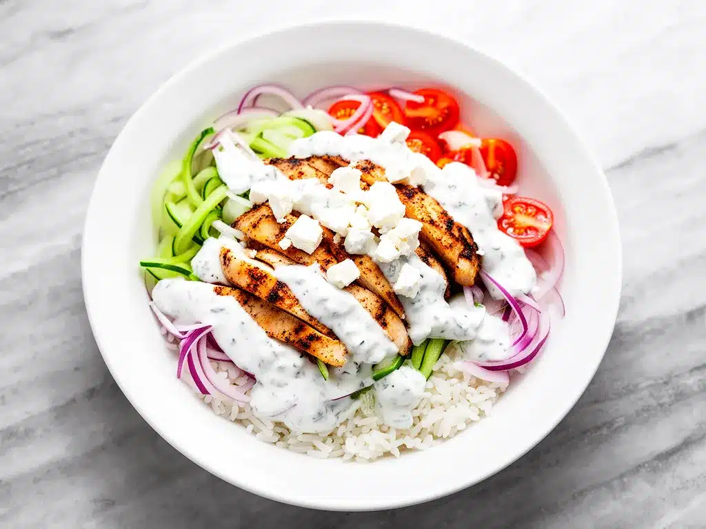 Mediterranean Chicken Gyro Bowls: 5 Easy Weeknight Dinners 4 Mediterranean Chicken Gyro Bowls preparation steps