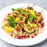 Mediterranean lemon herb grilled chicken skewers - featured image