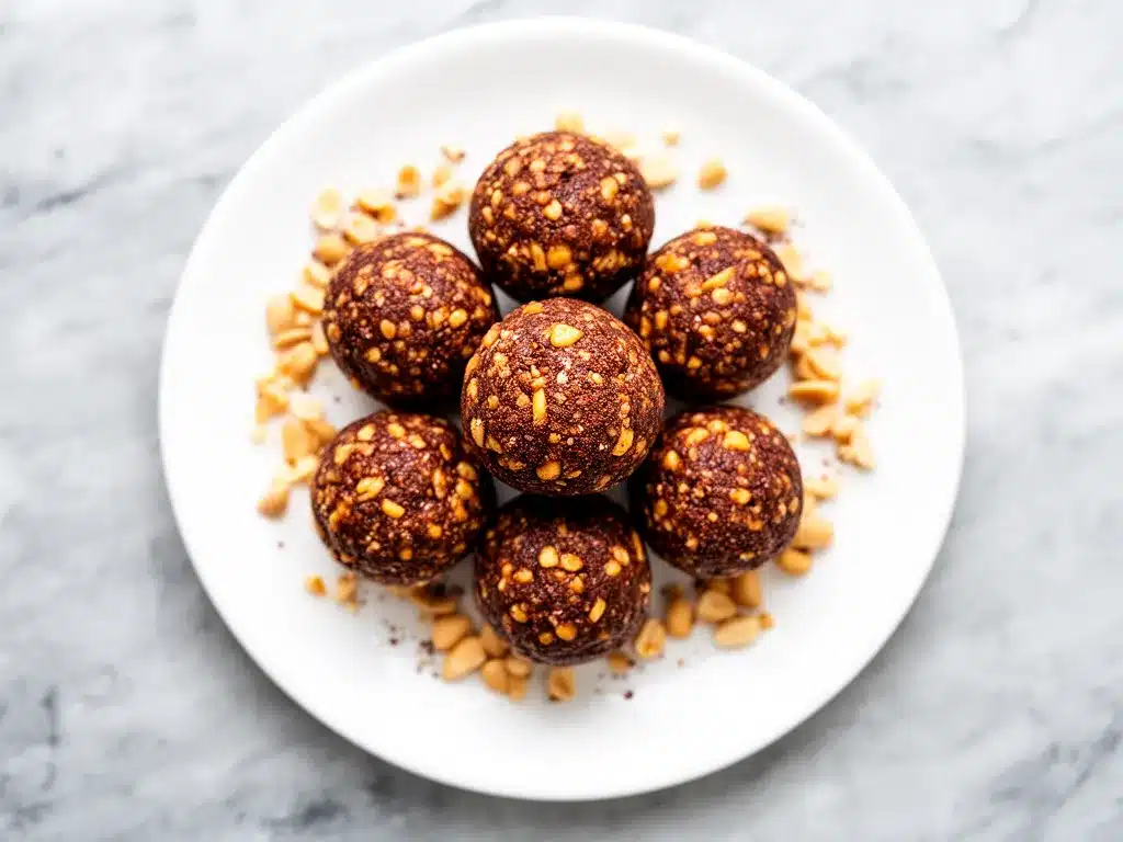 No-Bake Chocolate Peanut Butter Energy Balls Easy 5-Ingredient Recipe 4 no-bake chocolate peanut butter energy balls preparation steps