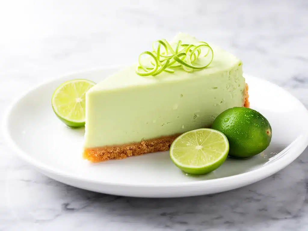 no-bake key lime cheesecake - featured image